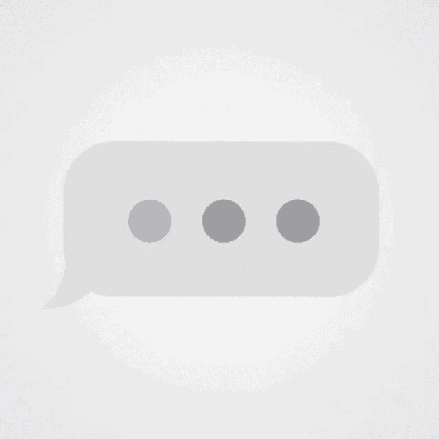 a speech bubble with three dots in it