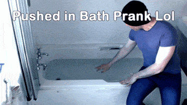 Prank It'S A Prank GIF - Prank It'S A Prank Pushed In Water GIFs