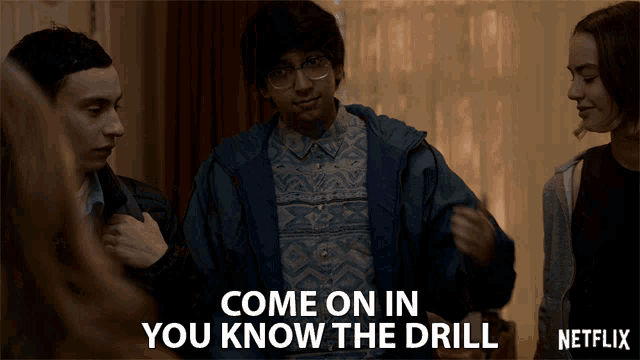 Come On In You Know The Drill GIF - Come On In You Know The Drill Come In GIFs