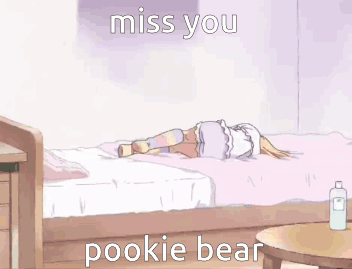 Miss You Pookie Bear Kase-san And Morning Glories GIF - Miss You Pookie Bear Kase-san And Morning Glories Sapphic GIFs