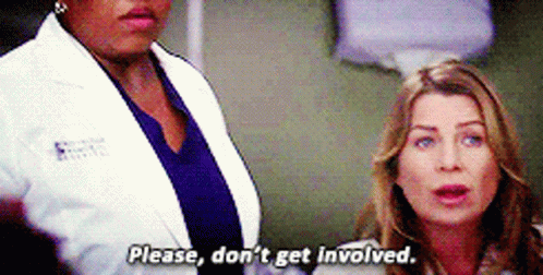 Greys Anatomy Meredith Grey GIF - Greys Anatomy Meredith Grey Please Dont Get Involved GIFs