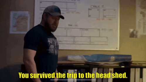 You Survived The Trip To The Head Shed Seal Team GIF - You Survived The Trip To The Head Shed Seal Team Sonny Quinn GIFs