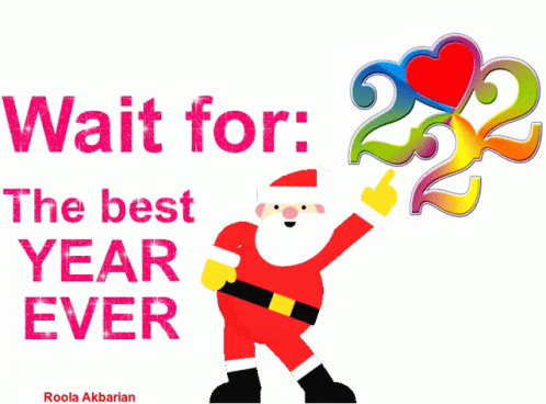 Animated Greeting Card 2022the Best Year Ever GIF