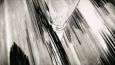 a black and white drawing of a person 's face with lines coming out of it