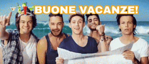 One Direction Buone Vacanze Estate Partire Parto Viaggio Mare Sole Spiaggia Cocktail Bere GIF - Bibita Holidays Summer GIFs