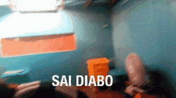 a blurred image of a room with the words sai diabo on the bottom