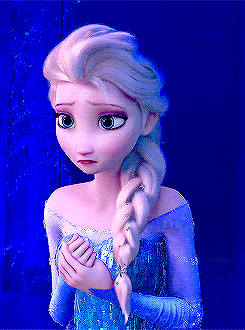 a close up of elsa from the movie frozen