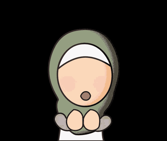 a woman in a hijab is holding a pink sign that says bisa cod