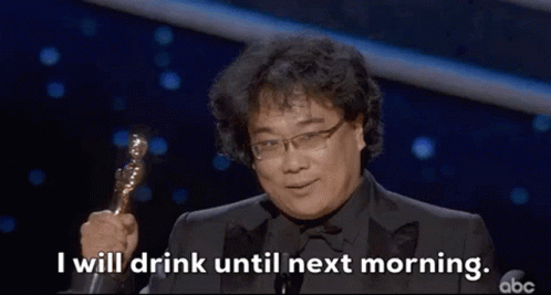 Drinking Oscars GIF - Drinking Oscars I Will Drink Until The Next Morning GIFs