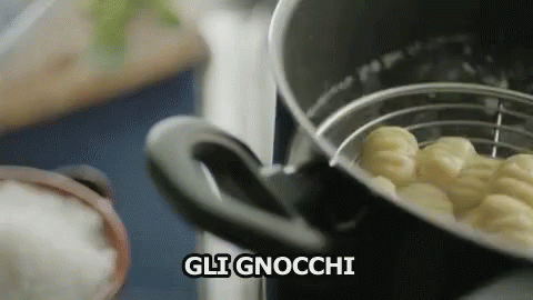 Gnocchi Pasta Cibo Buon Appetito Cibo Italiano GIF - Gnocchi Pasta Italian Food GIFs