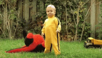 Toddler Karate GIF - Toddler Karate Dinosaur GIFs