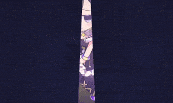 a little girl with wings is standing in a dark room in a spotlight .