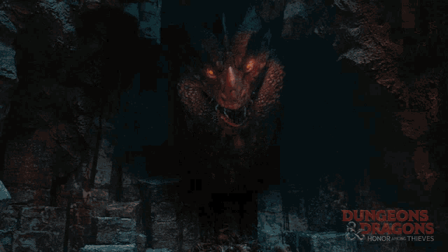 a picture of a dragon with the words dungeons & dragons honor the thieves below it