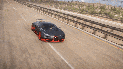 Forza Horizon 5 Bugatti Veyron Super Sport GIF - Forza Horizon 5 Bugatti Veyron Super Sport Driving GIFs