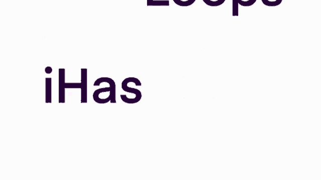 a white background with purple circles and the word hasloops