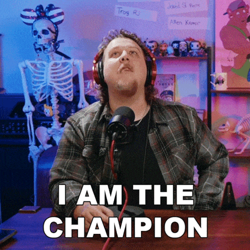 I Am The Champion The Dickeydines Show GIF - I Am The Champion The Dickeydines Show I'M The Winner GIFs