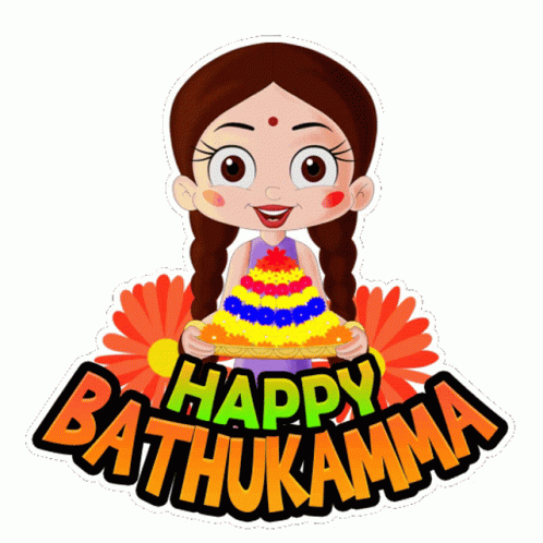 Happy Bathukamma Chutki GIF - Happy Bathukamma Chutki Chhota Bheem GIFs