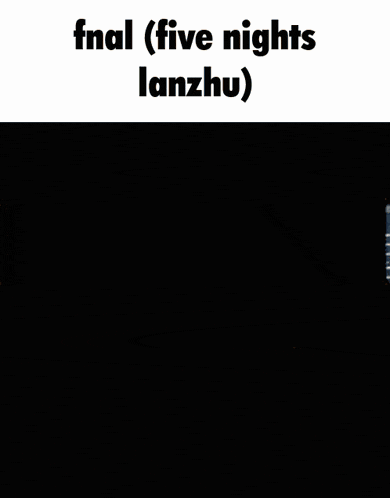 a picture of a stuffed animal with the words fnal ( five nights lanzhu ) on it