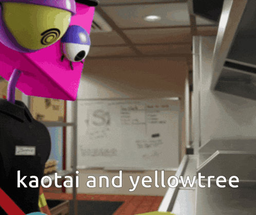 kaotai and yellowtree is written on the bottom of a picture