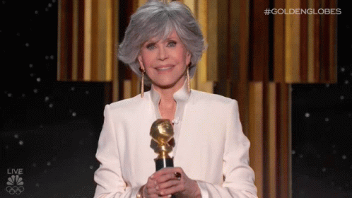 Yay Jane Fonda GIF - Yay Jane Fonda Golden Globes GIFs