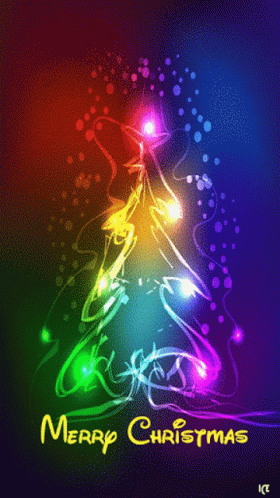 Merry Christmas Christmas Tree GIF - Merry Christmas Christmas Tree Changing Colors GIFs