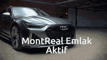 a montreal emlak aktif ad with a car