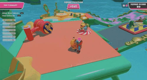 a video game with a squad position of 1st on the screen