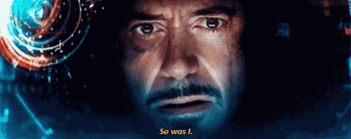 a close up of a man 's face with the words `` so was i. ''