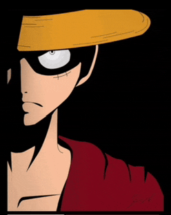 a cartoon of a man wearing a straw hat