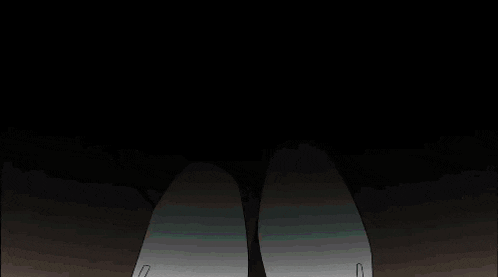 a drawing of a person standing in the dark with a light coming out of their back