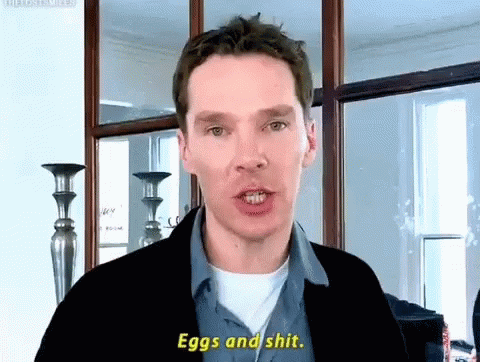 Egg Benedict Cumberbatch GIF - Egg Benedict Cumberbatch Shit GIFs