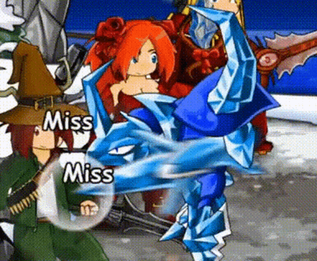 a group of cartoon characters are standing next to each other and one of them is wearing a blue ice armor .