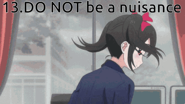 Do Not Be A Nuisance Kawaii GIF - Do Not Be A Nuisance Kawaii Anime GIFs