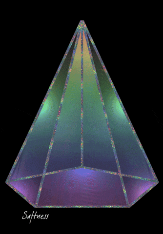 a drawing of a pyramid with the word softness written below it