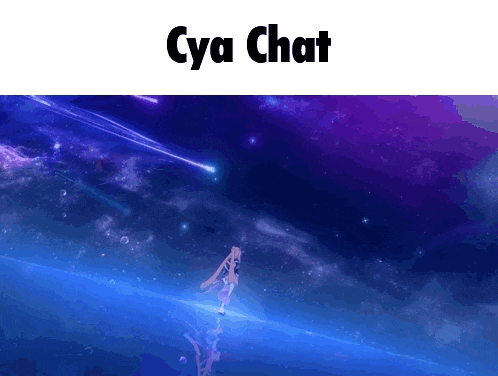 a screenshot of a video game with the words cya chat at the top