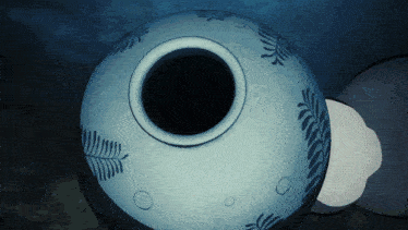 a sphere with a hole in the middle and circles around it