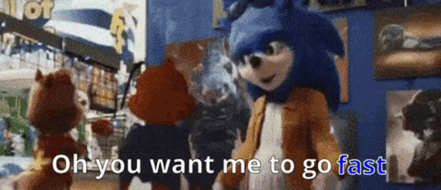 Ugly Sonic Chip N Dale GIF - Ugly Sonic Chip N Dale Ugly Sonic Goes Slow Baby GIFs