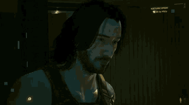 a man in a video game with a nocturne opponent message
