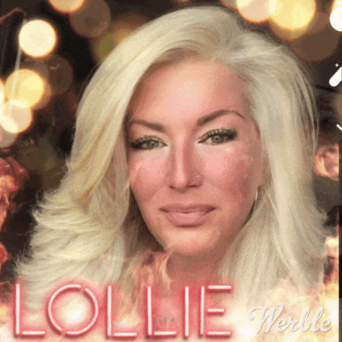 a picture of a woman with the name lollie on the bottom