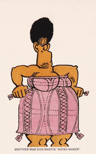 a cartoon of another mad don martin noise-maker
