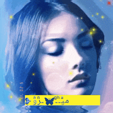 a painting of a woman 's face with the date 5 20 18 on the bottom