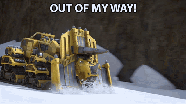 Out Of My Way Dozer GIF