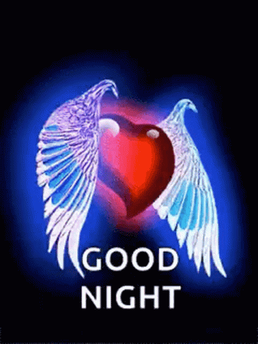 Good Night Hearts GIF - Good Night Hearts Wings GIFs