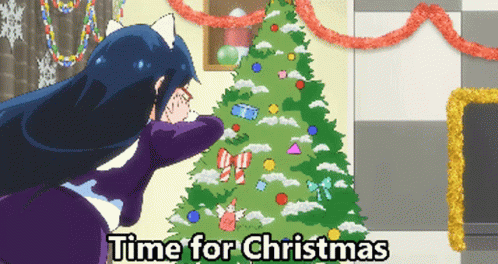 Anime Christmas GIF - Anime Christmas Denki Gai GIFs