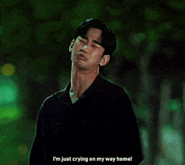 Crying On Way Home Queen Of Tears GIF - Crying On Way Home Queen Of Tears Kim Soo Hyun GIFs