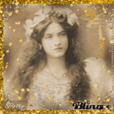 a picture of a woman with the name rolly on the bottom right