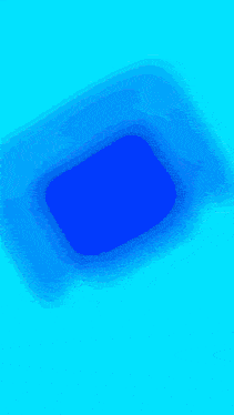 a blurry picture of a man in a red jacket in a blue cube with the word clash on the bottom