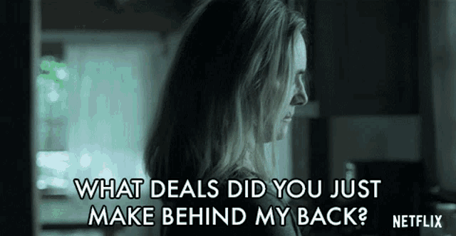 What Deals Did You Just Make Behind My Back Lisa Emery GIF - What Deals Did You Just Make Behind My Back Lisa Emery Darlene Snell GIFs