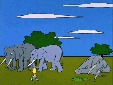 Stampy Simpsons GIF - Stampy Simpsons Elephant GIFs