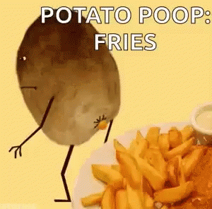 Potato Fries GIF - Potato Fries Funny GIFs